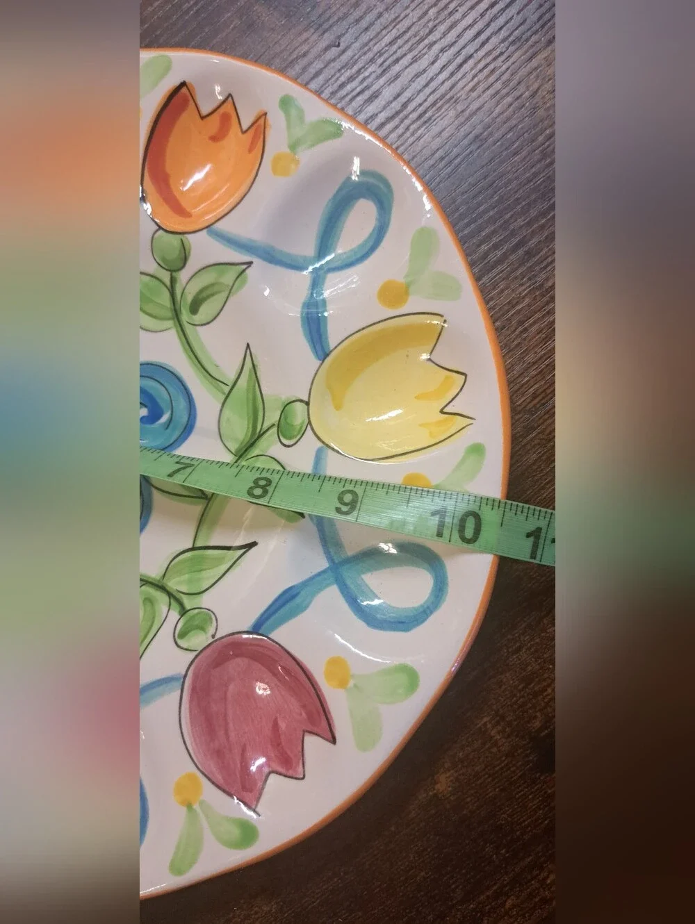 Vicki Carroll Pottery  Deviled Egg Serving Plate 10.5